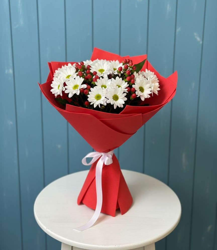 Букет цветов из: Хризантемы в Качалино