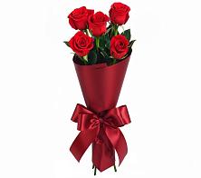 Букет 5 Красных роз Эдлесс Лав в Качалино