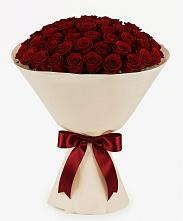 Букет 101 Бордовая роза Блэк Бакарра в Качалино