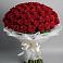 Букет 101 Красная роза Блэк Мэджик в Качалино
