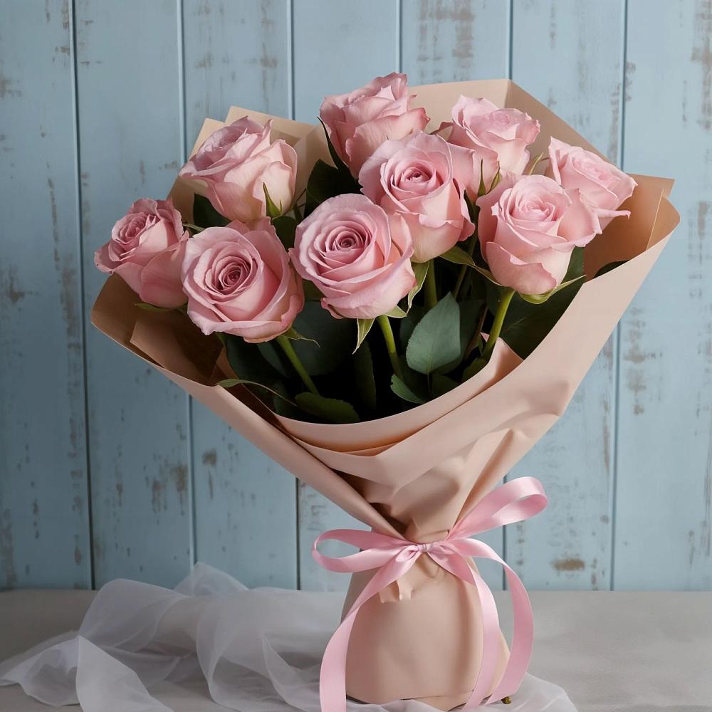 Букет цветов из: Розы в Качалино