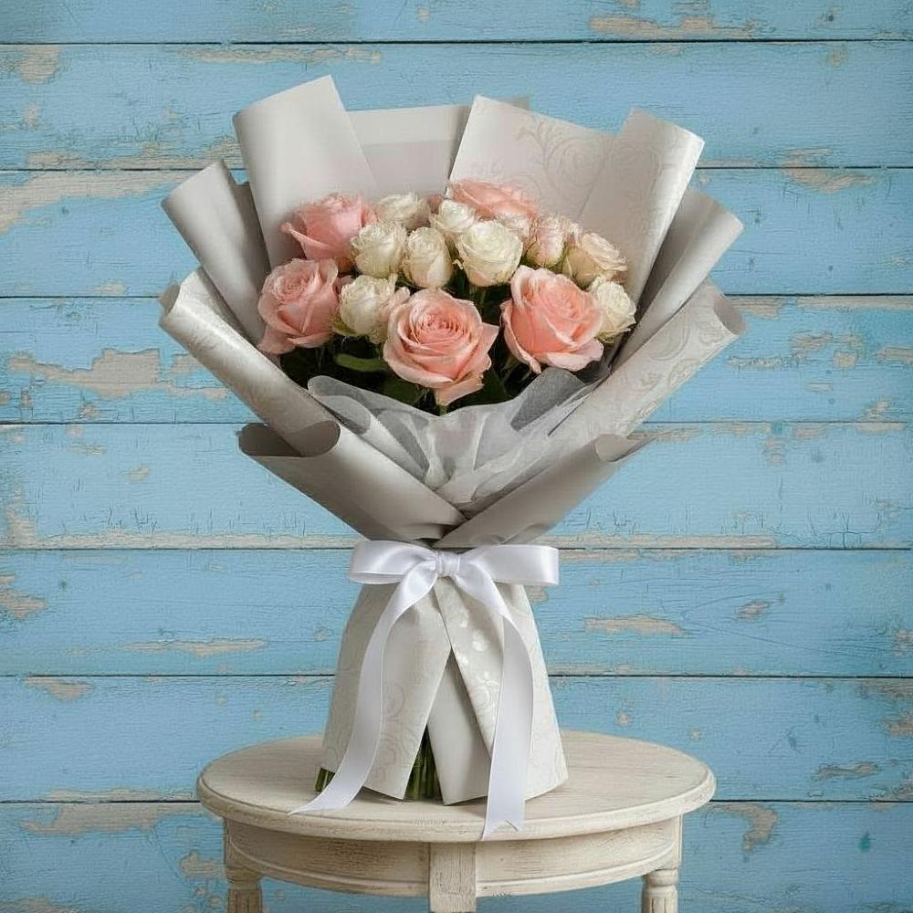 Букет цветов из: Розы в Качалино