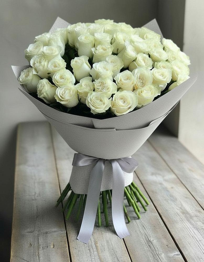 Букет 35 Белых роз в Качалино