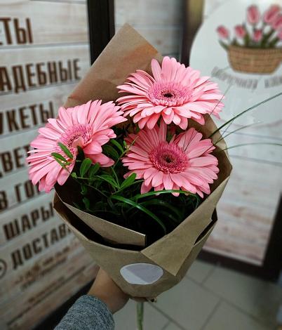 Букет цветов из: Герберы в Качалино
