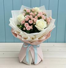 Букет цветов из:  Розы в Качалино
