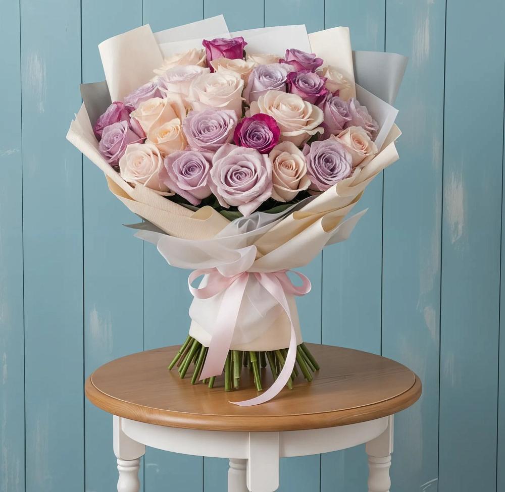 Букет цветов из: Розы в Качалино