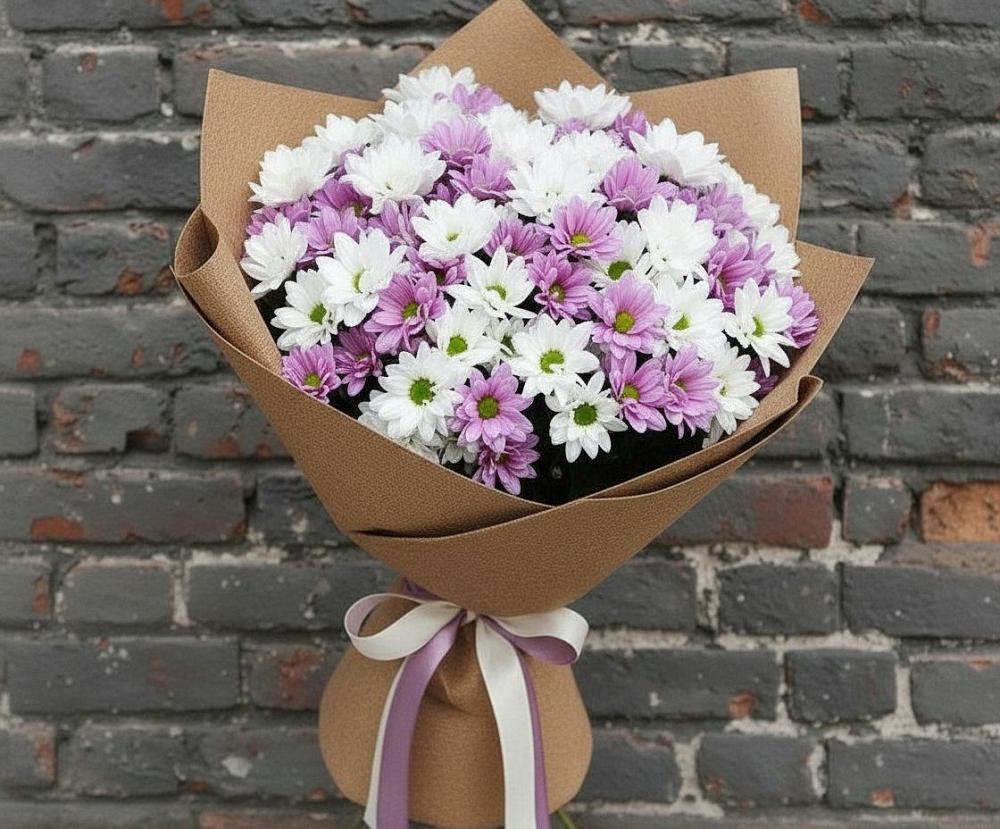 Букет цветов из: Хризантемы в Качалино