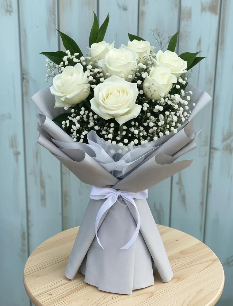 Букет цветов из: Розы в Качалино