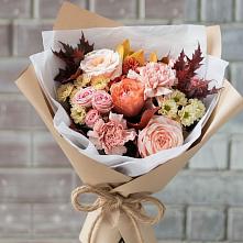 Букет цветов из:  Гвоздики, Хризантемы и Розы в Качалино