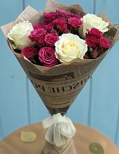 Букет цветов из:  Розы в Качалино