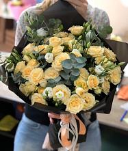 Букет цветов из:  Розы и Лизиантусы #REPLACE_PRED# Качалино