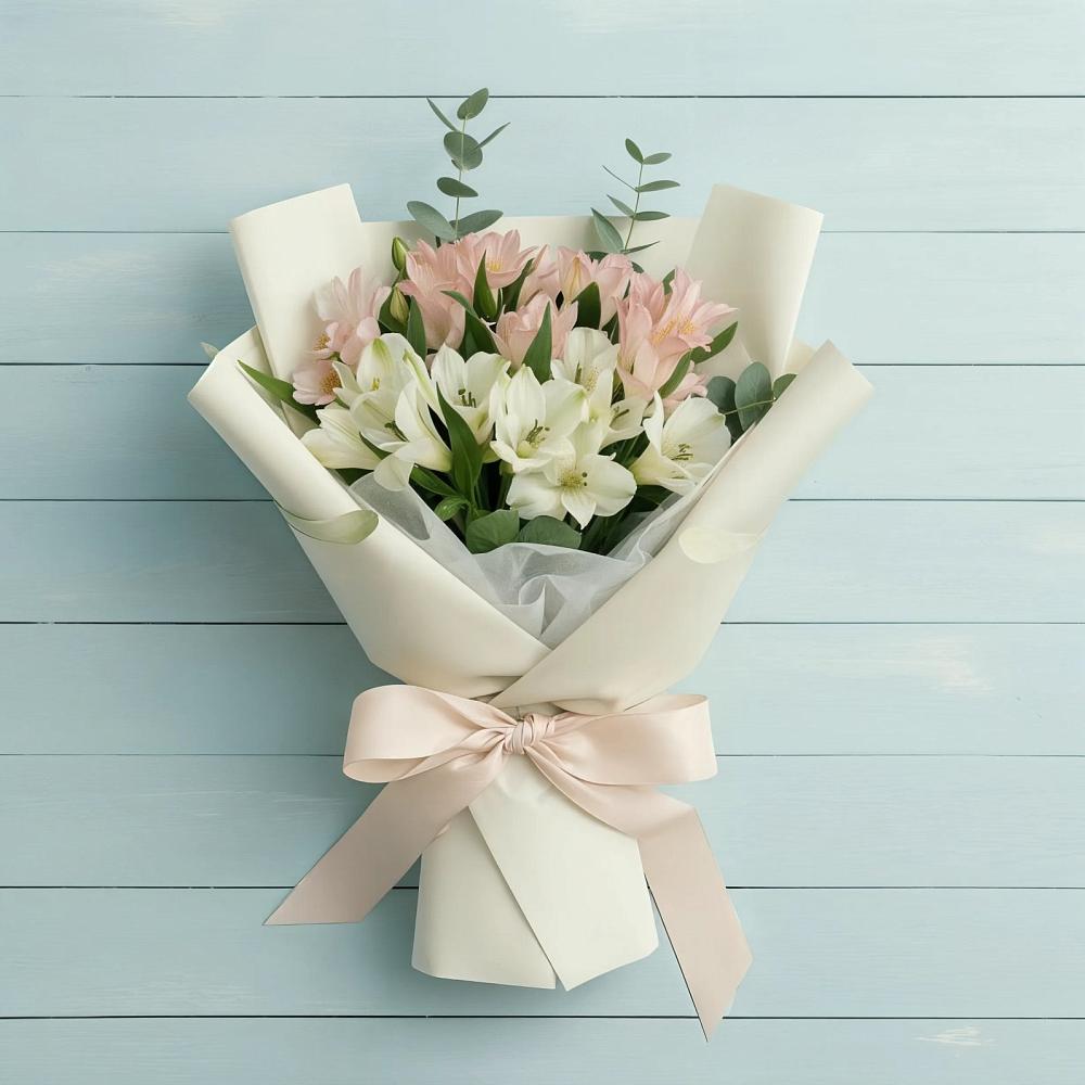 Букет цветов из: Альстромерии в Качалино