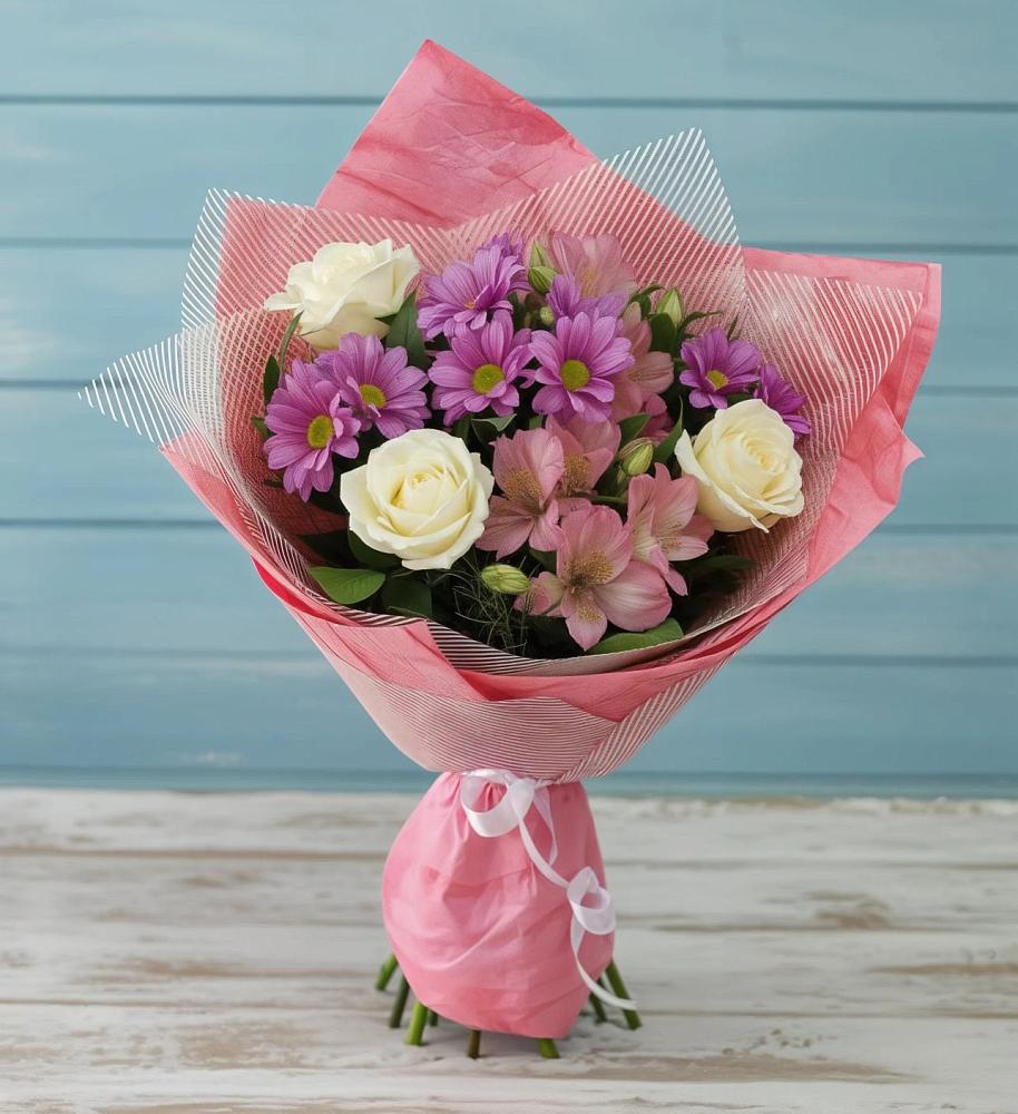 Букет цветов из: Герберы в Качалино