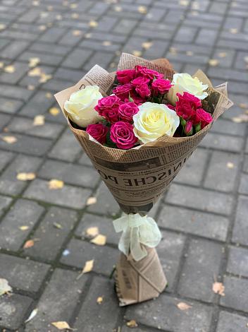 Букет цветов из: Розы в Качалино