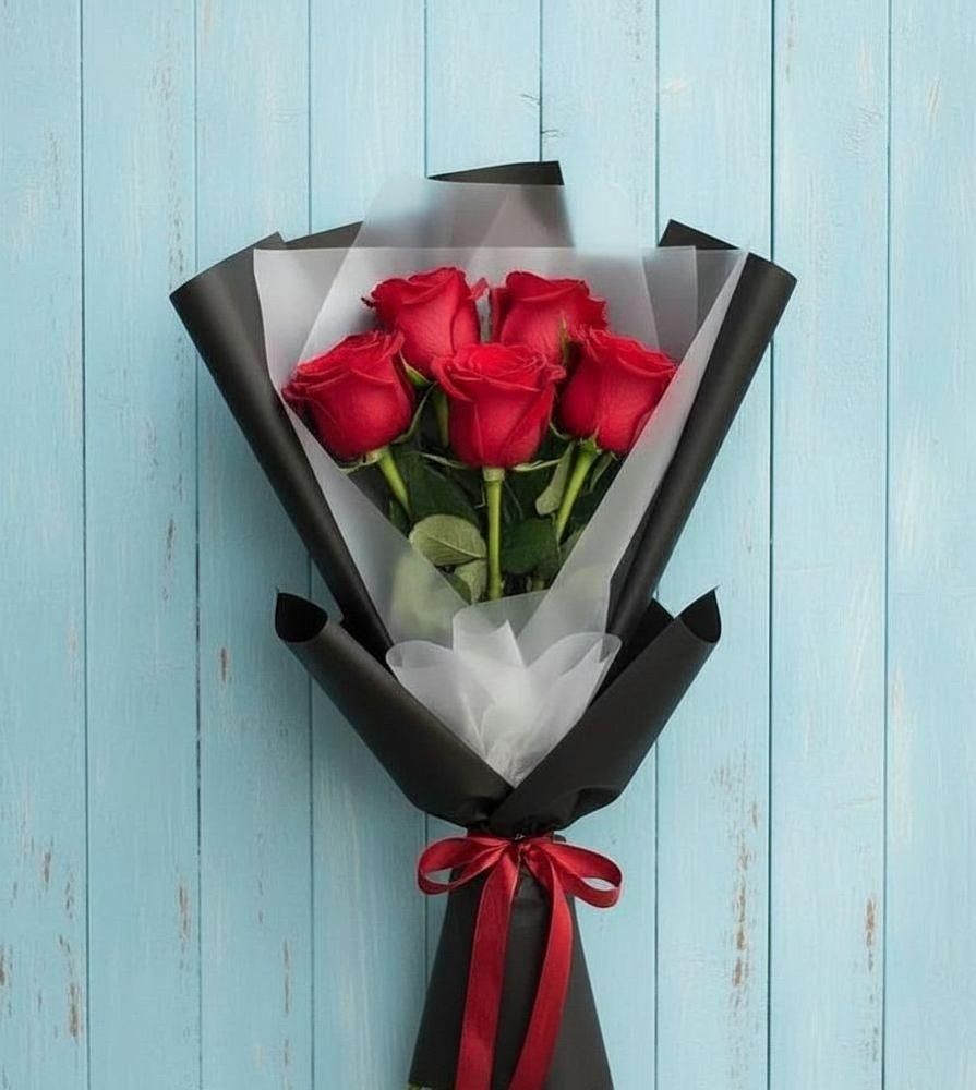 Букет цветов из: Розы в Качалино