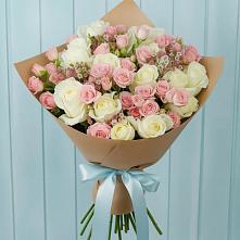 Букет цветов из:  Розы в Качалино